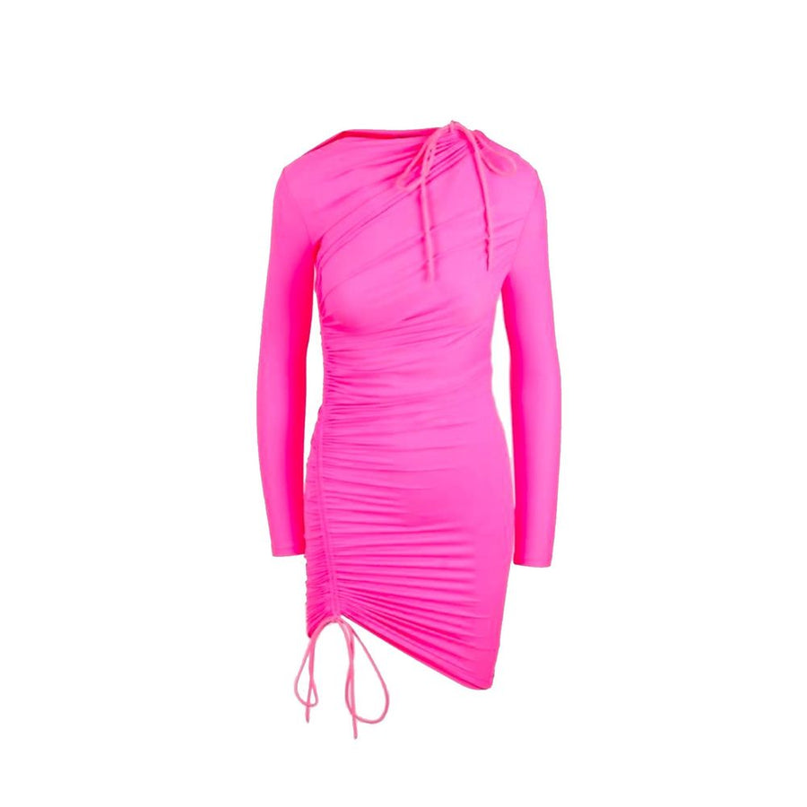 Balenciaga 80% polyamide mini dress in pink