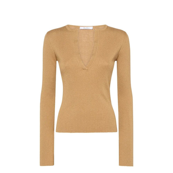Max Mara 45% Cashmere sweater in brown