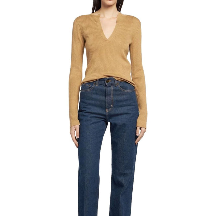 Max Mara 45% Cashmere sweater in brown — view 2