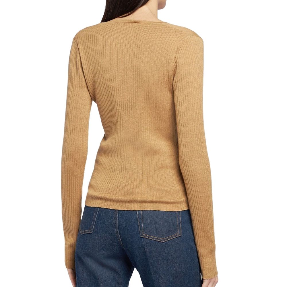 Max Mara 45% Cashmere sweater in brown — view 3