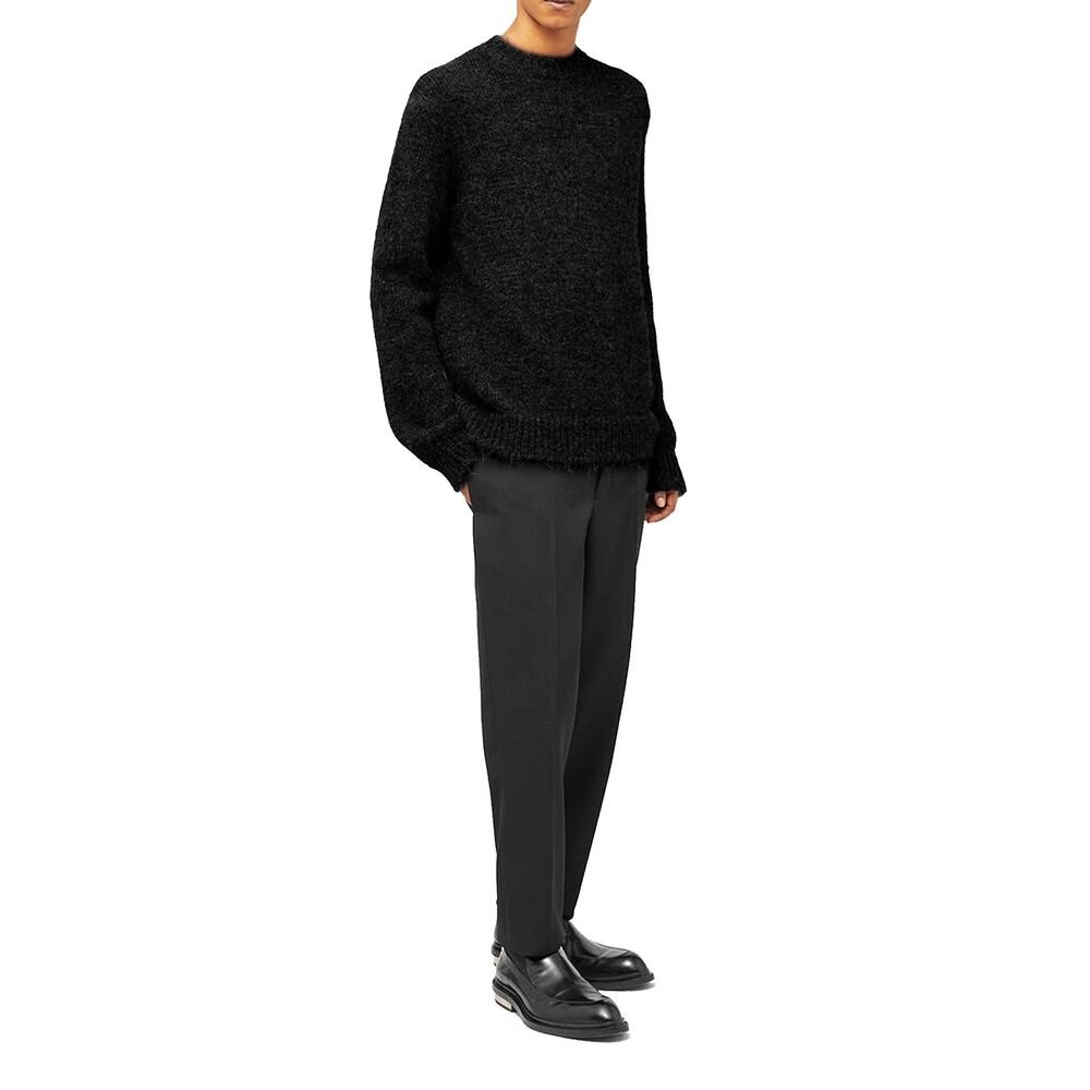 Jil Sander 81% Alpaca sweater in black — view 2