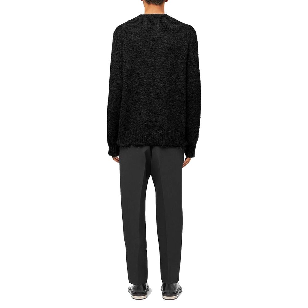 Jil Sander 81% Alpaca sweater in black — view 3