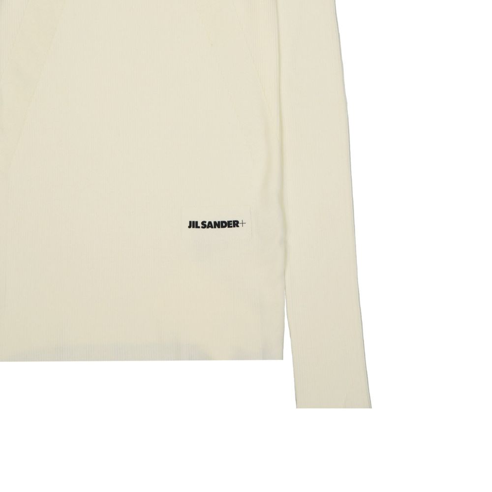 Jil Sander 100% Cotton sweatshirt in white — view 3
