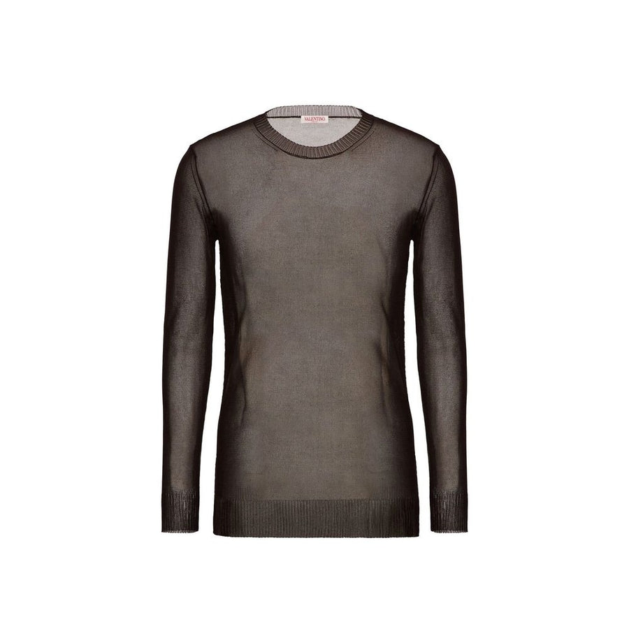 Valentino 100% Silk sweater in brown
