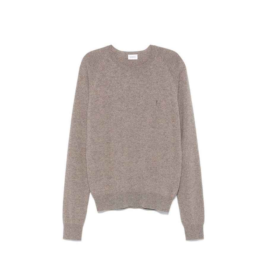 Saint Laurent 100% Cashmere sweater in taupe