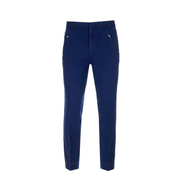 Maison Margiela 100% cotton trousers in navy