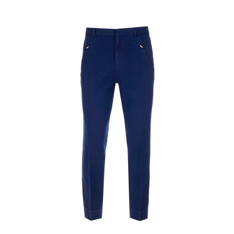 Maison Margiela 100% cotton trousers in navy