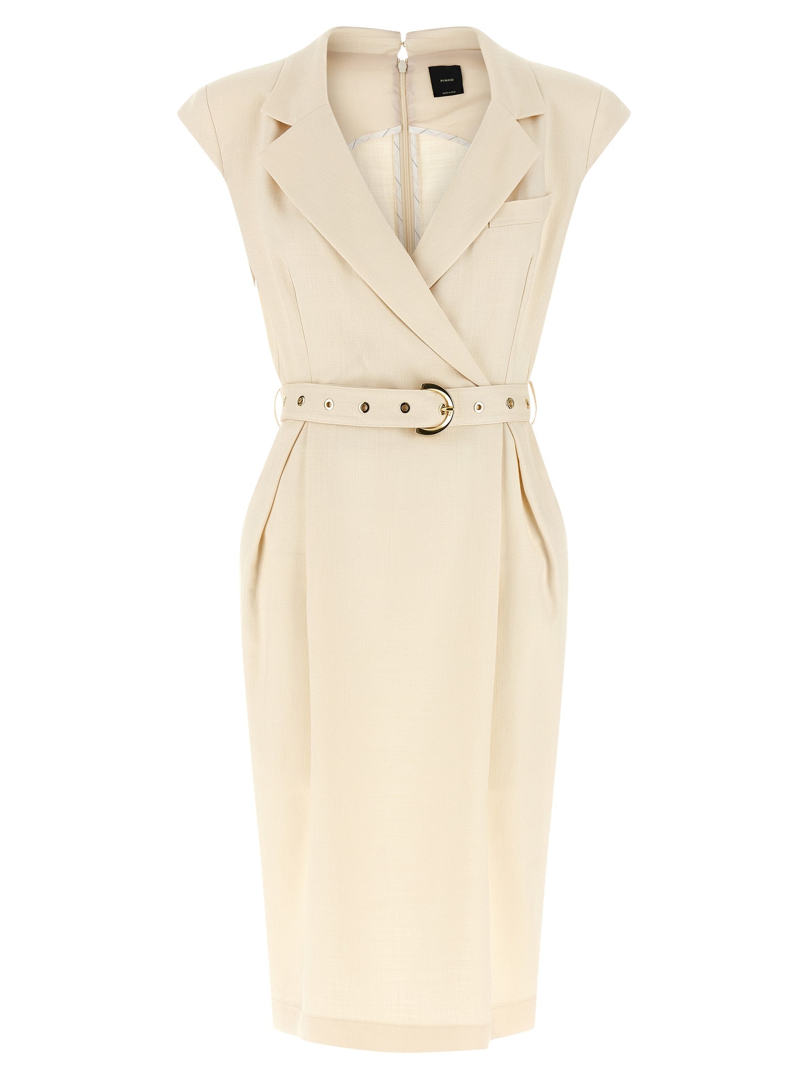 Amadine dress White Viscose Polyester Elastane