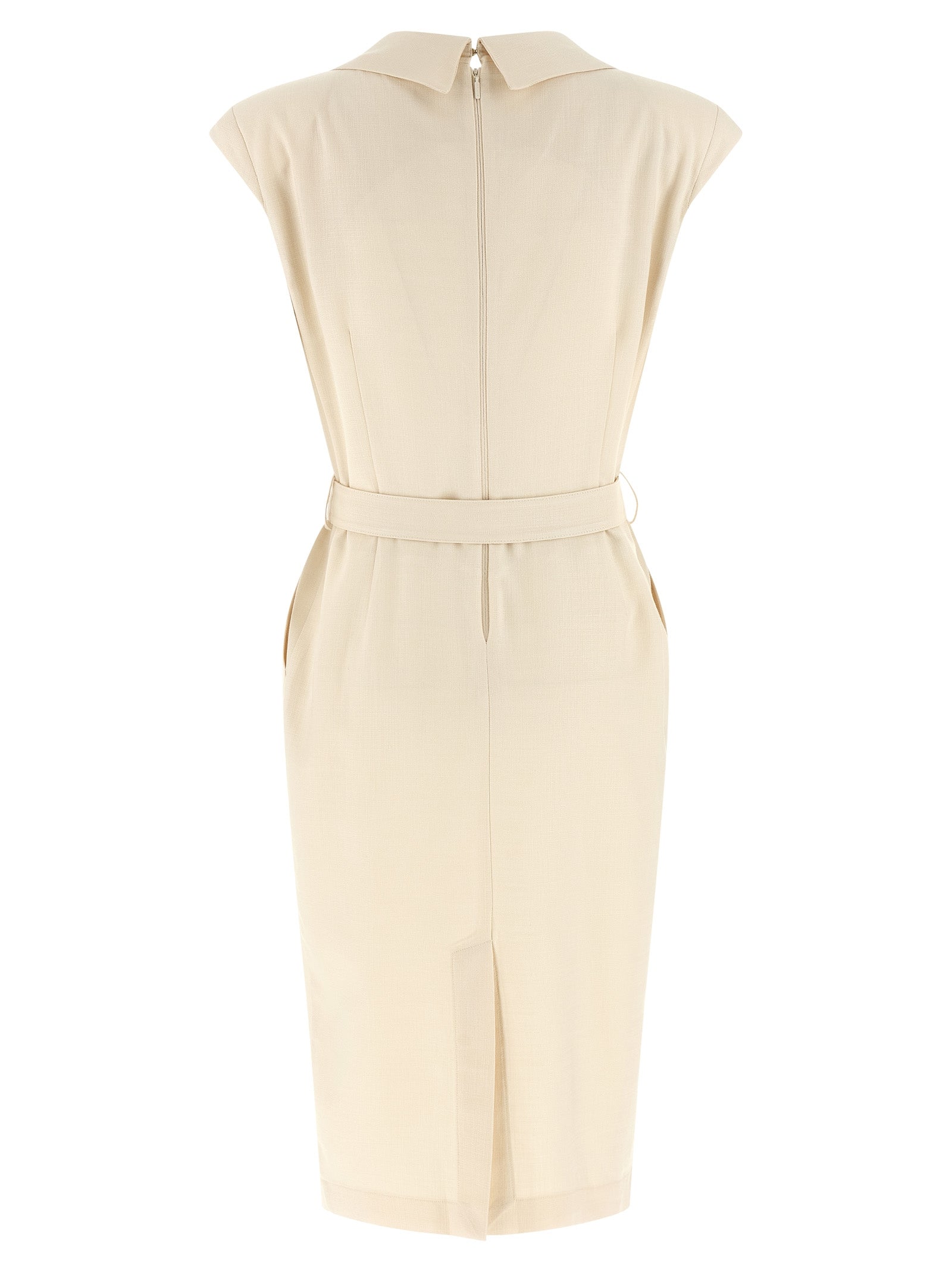 Amadine dress White Viscose Polyester Elastane
