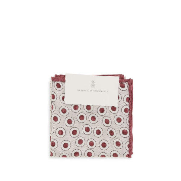Brunello Cucinelli 100% Silk pocket square in multicolor