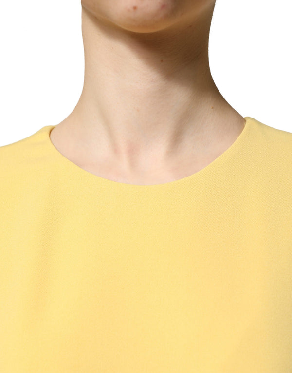 Dolce & Gabbana 97% Viscose 3% Elastane; Lining: 91% Silk 9% Elastane dress in yellow