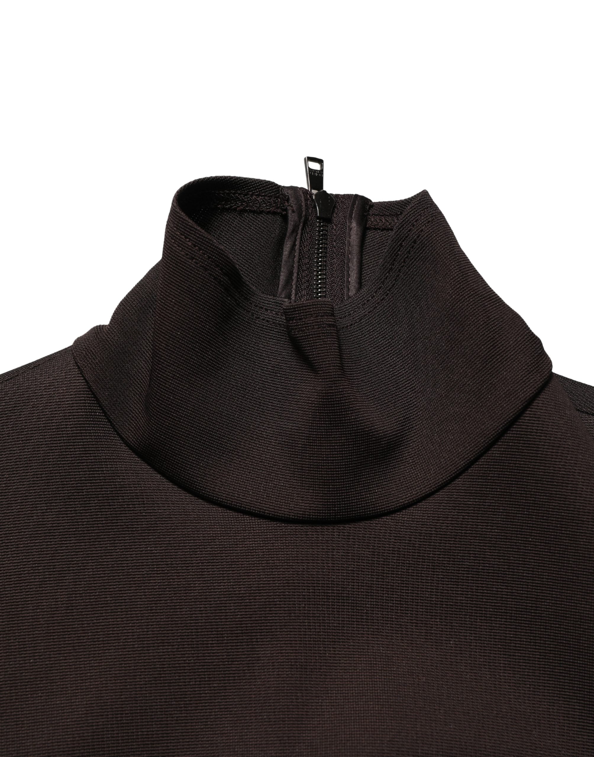 Dolce & Gabbana 91% Viscose 5% Nylon 4% Elastane maxi dress in brown — view 2