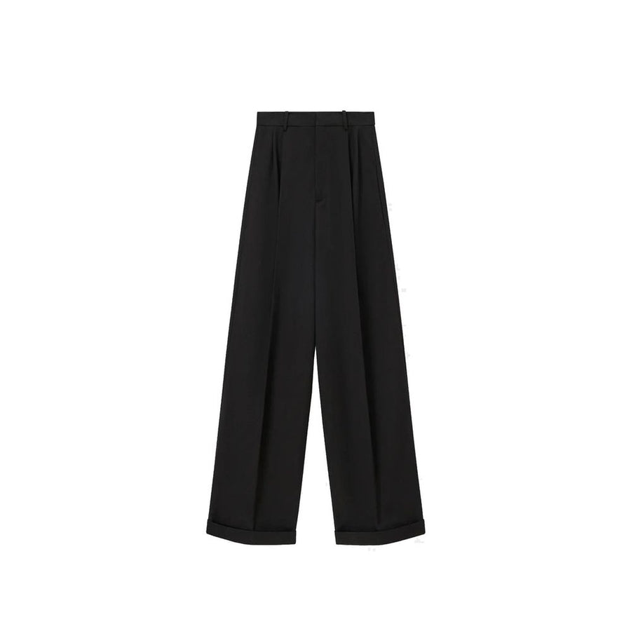 Loewe 90% Cotton 10% Silk trousers in black