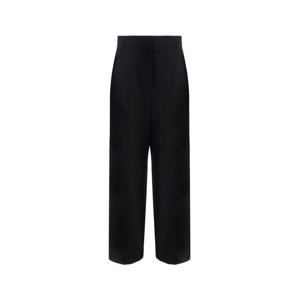 Ferragamo 75% Silk trousers in black