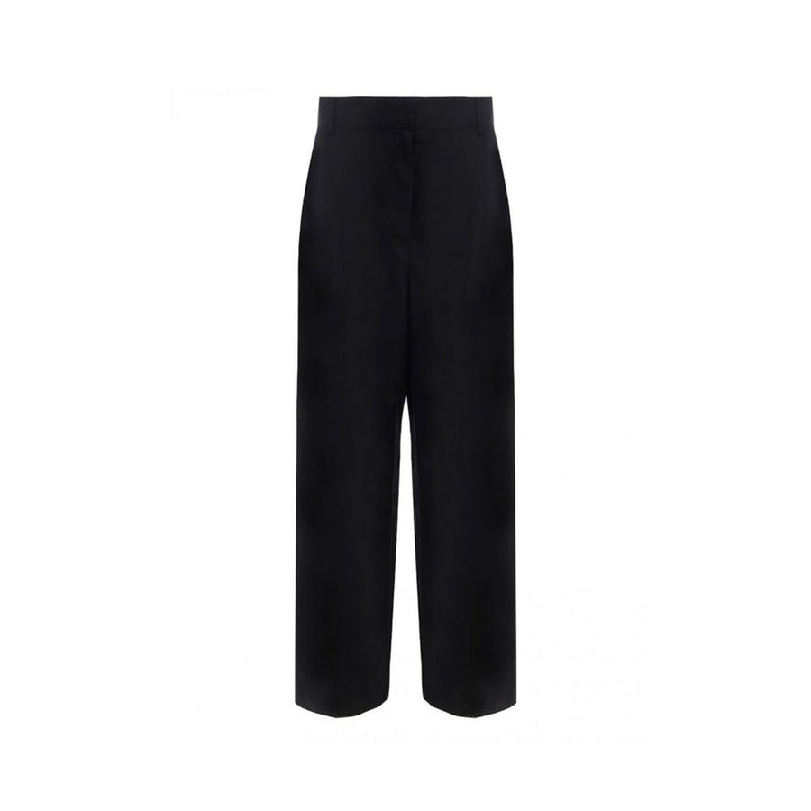 Ferragamo 75% Silk trousers in black