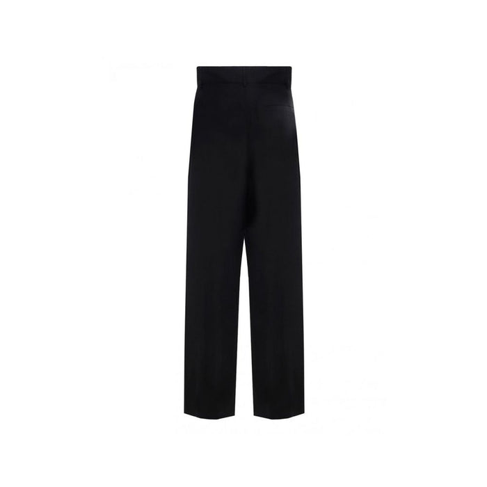 Ferragamo 75% Silk trousers in black — view 2