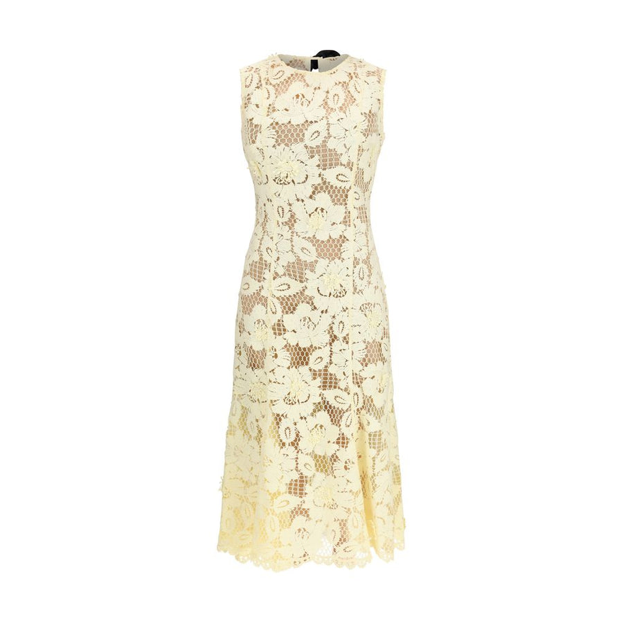 Self-Portrait 100% Polyester dress in yellow
