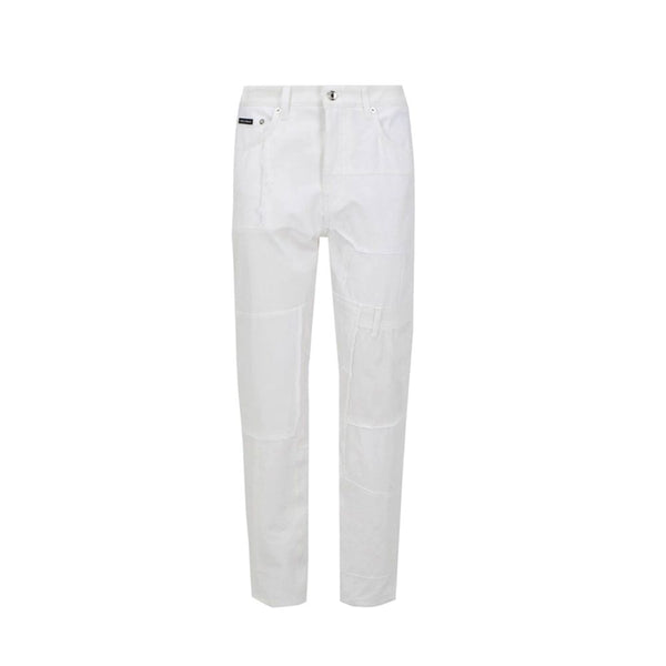 Dolce & Gabbana 98% cotton jeans in white