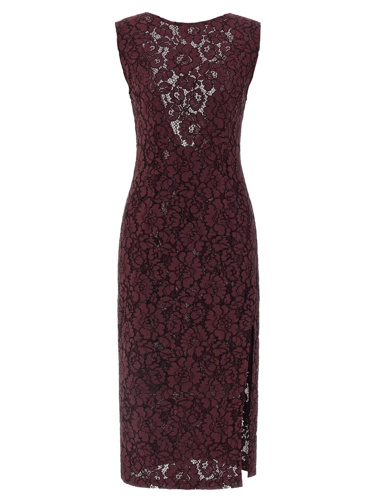 Drupa dress Bordeaux Cotton Polyamide Viscose