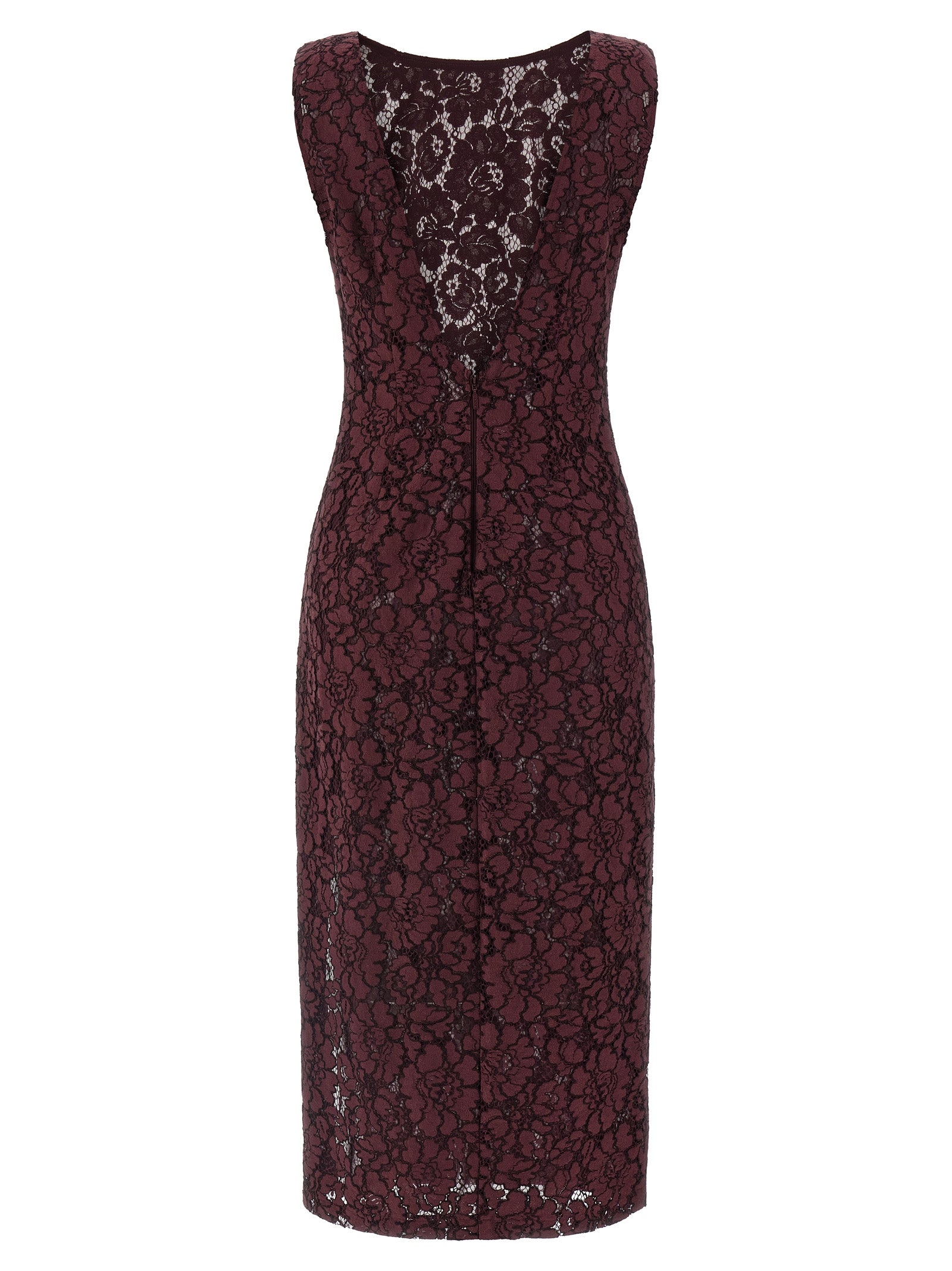 Drupa dress Bordeaux Cotton Polyamide Viscose