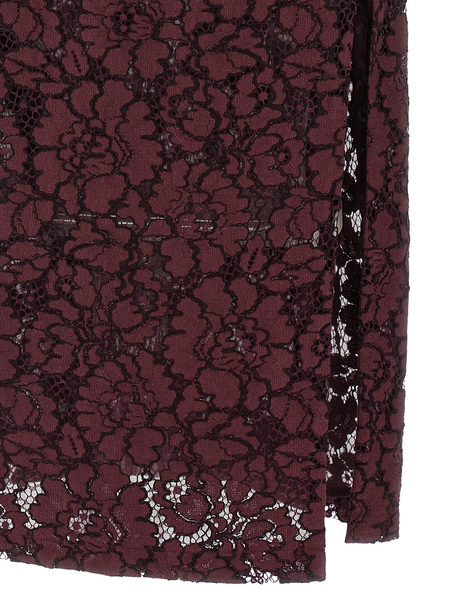 Drupa dress Bordeaux Cotton Polyamide Viscose