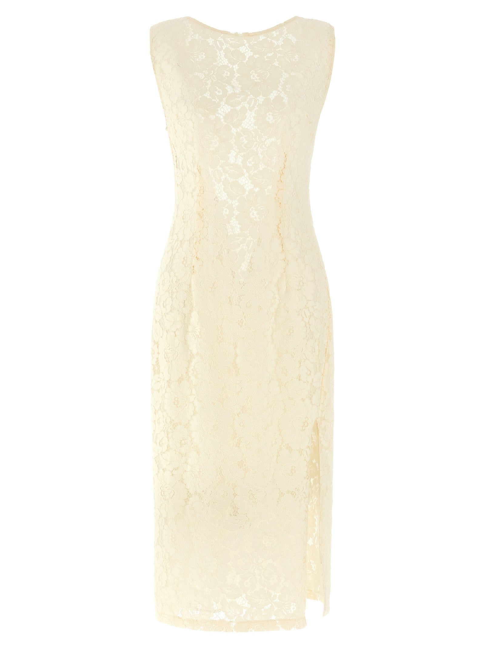Drupa dress White Cotton Polyamide Viscose