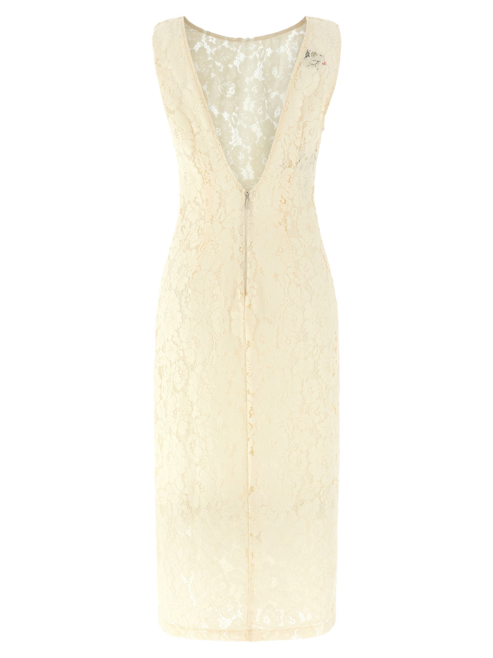 Drupa dress White Cotton Polyamide Viscose