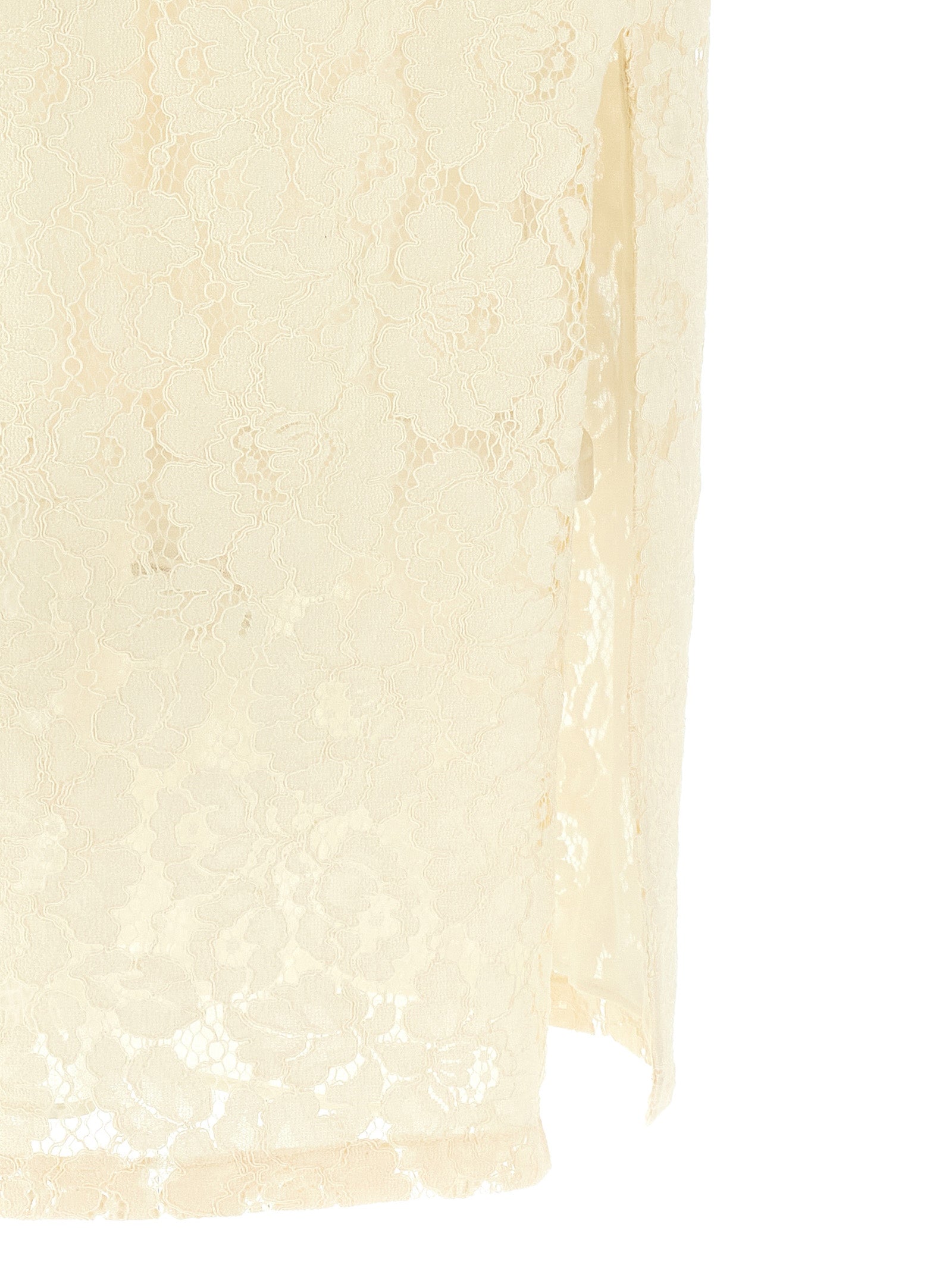 Drupa dress White Cotton Polyamide Viscose