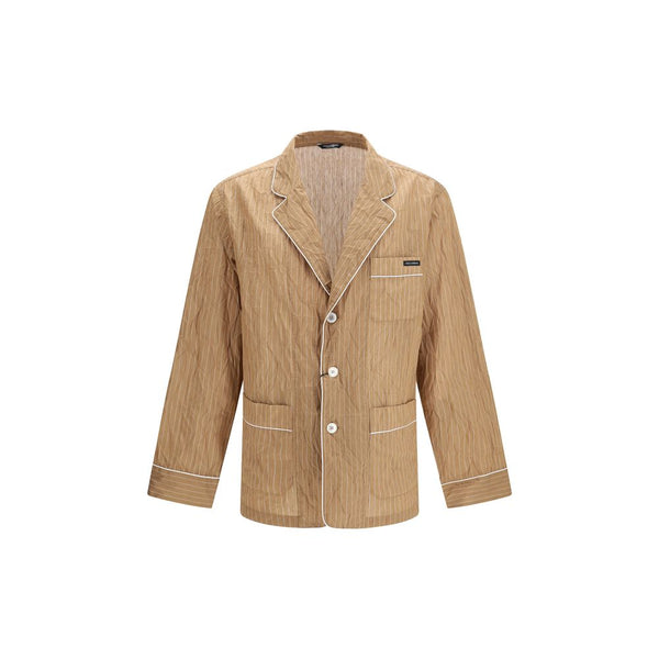 Dolce & Gabbana 47% Linen 15% Polyamide 2% Silk 36% Cotton shirt in beige