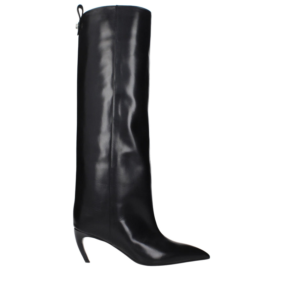 The Attico heel boot in black