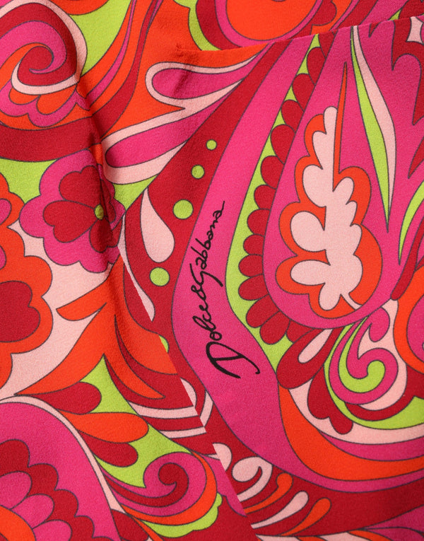 Dolce & Gabbana 92% Silk 8% Elastane; Lining: 94% Silk 6% Elastane dress in red