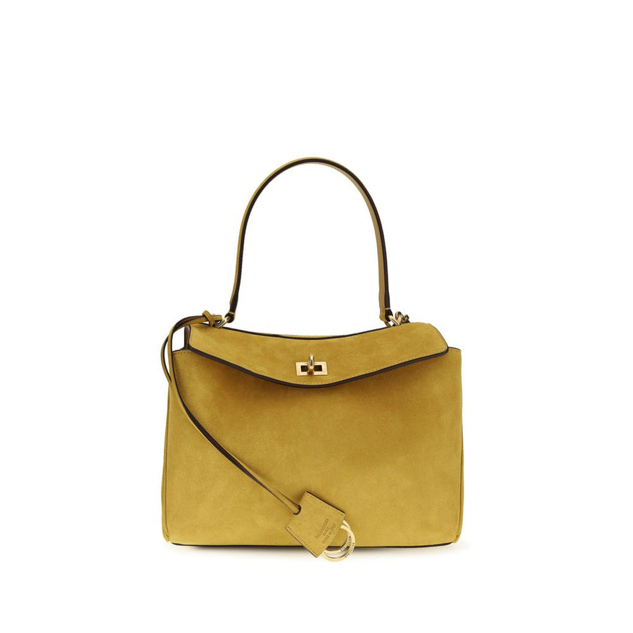 Balenciaga 100% Calf Leather Bos Taurus top handle bag in beige