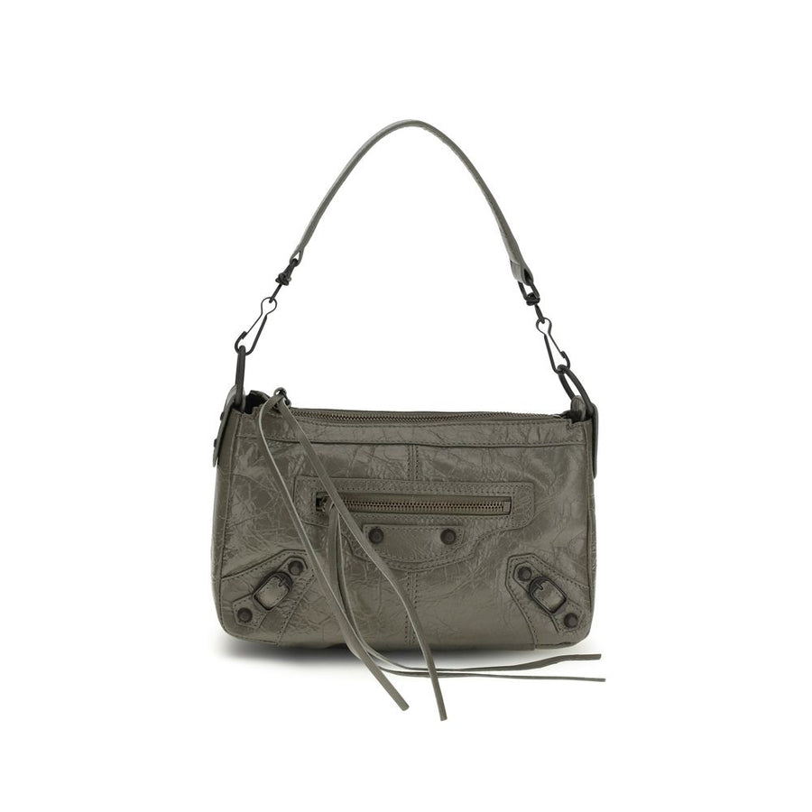 Balenciaga 100% Lamb Ovis Aries shoulder bag in gray