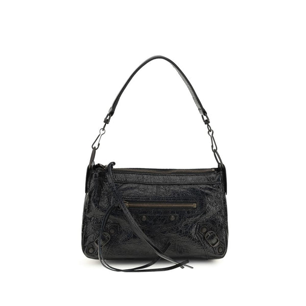 Balenciaga 100% Lamb Ovis Aries shoulder bag in black