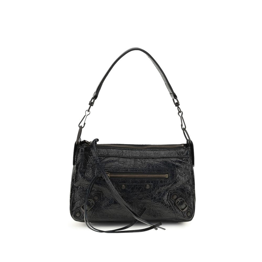 Balenciaga 100% Lamb Ovis Aries shoulder bag in black