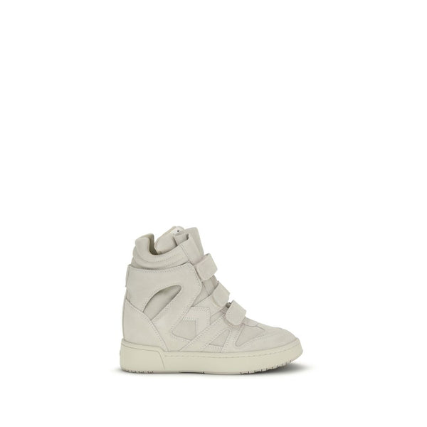 Isabel Marant 100% Calf Leather Bos Taurus sneaker in beige