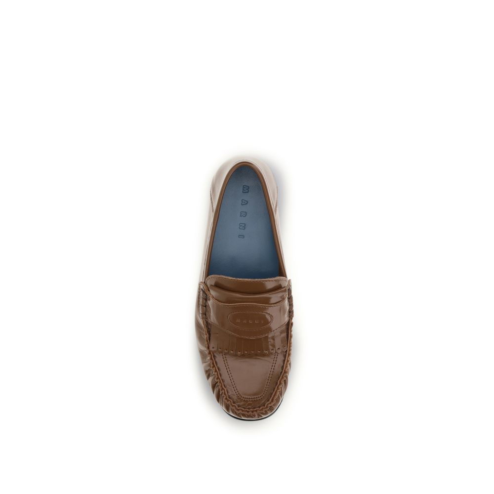 Marni 100% Lamb Ovis Aries loafer in brown — view 4