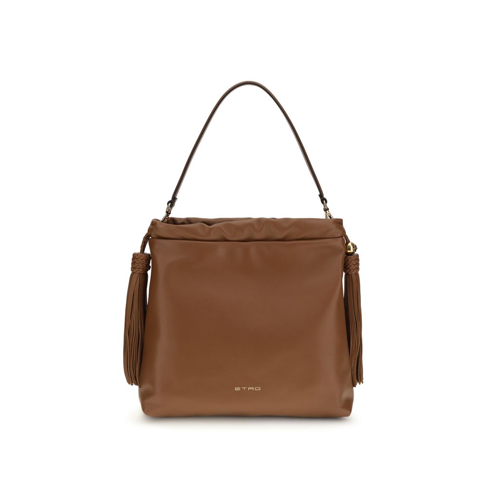 Brown Lamb Ovis Aries Shoulder Bag