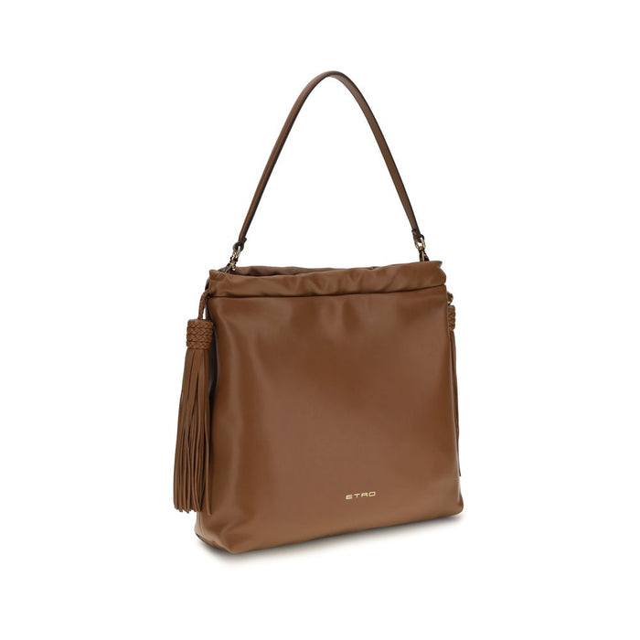 Brown Lamb Ovis Aries Shoulder Bag