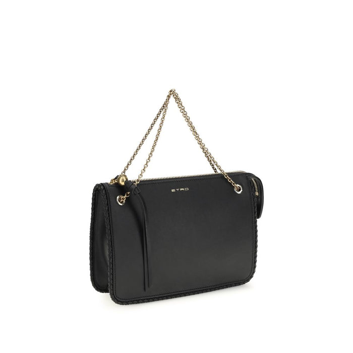 Etro 100% Calf Leather Bos Taurus clutch in black — view 2