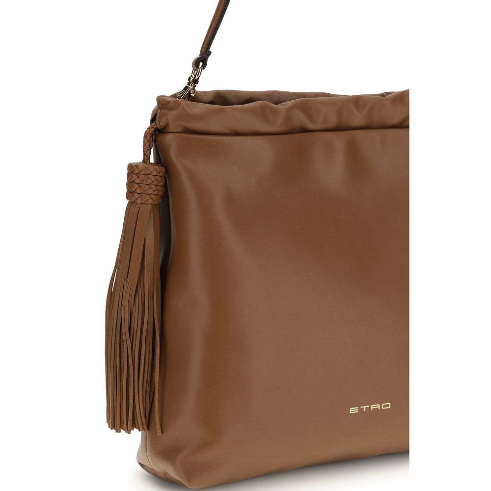 Brown Lamb Ovis Aries Shoulder Bag