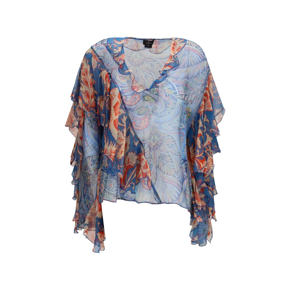 Etro 100% Silk blouse in multicolor