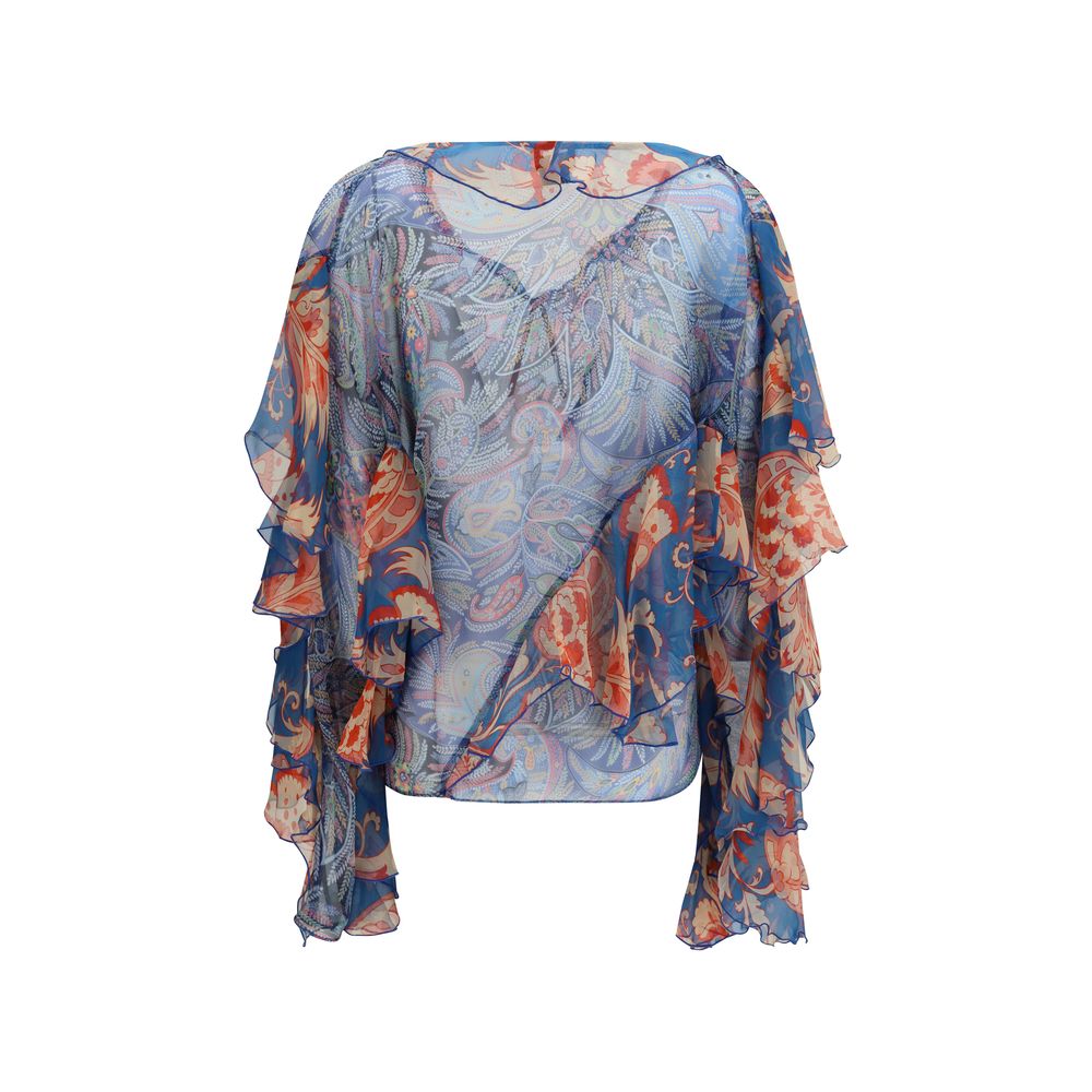 Etro 100% Silk blouse in multicolor — view 2