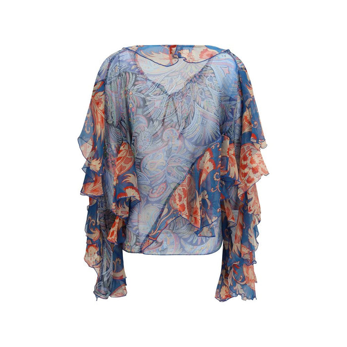 Etro 100% Silk blouse in multicolor — view 2