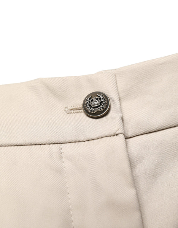 Dolce & Gabbana 65% Cotton trousers in beige