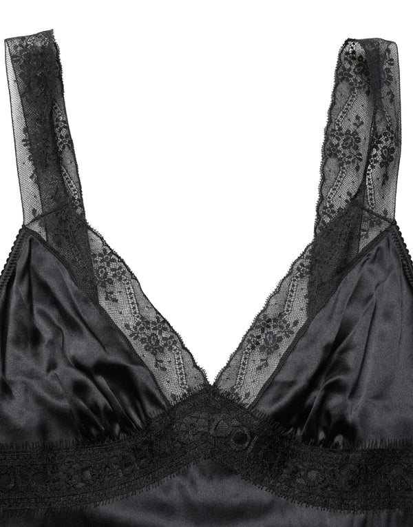 Dolce & Gabbana 6% Cotton camisole tank in black