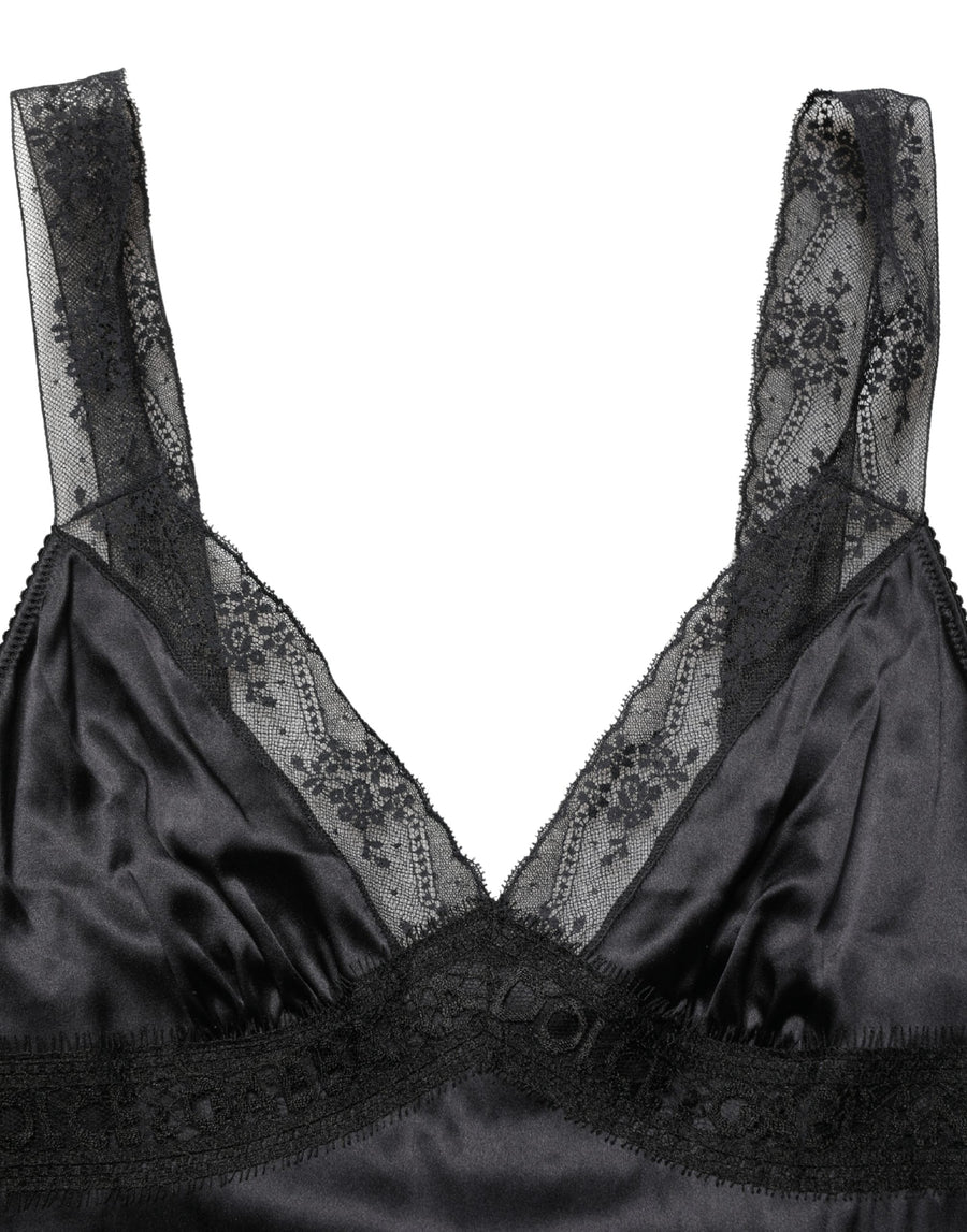 Dolce & Gabbana 6% Cotton camisole tank in black