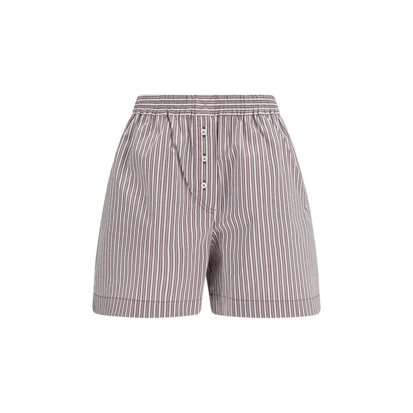 Brunello Cucinelli 80% Cotton 20% Silk bermuda shorts in gray