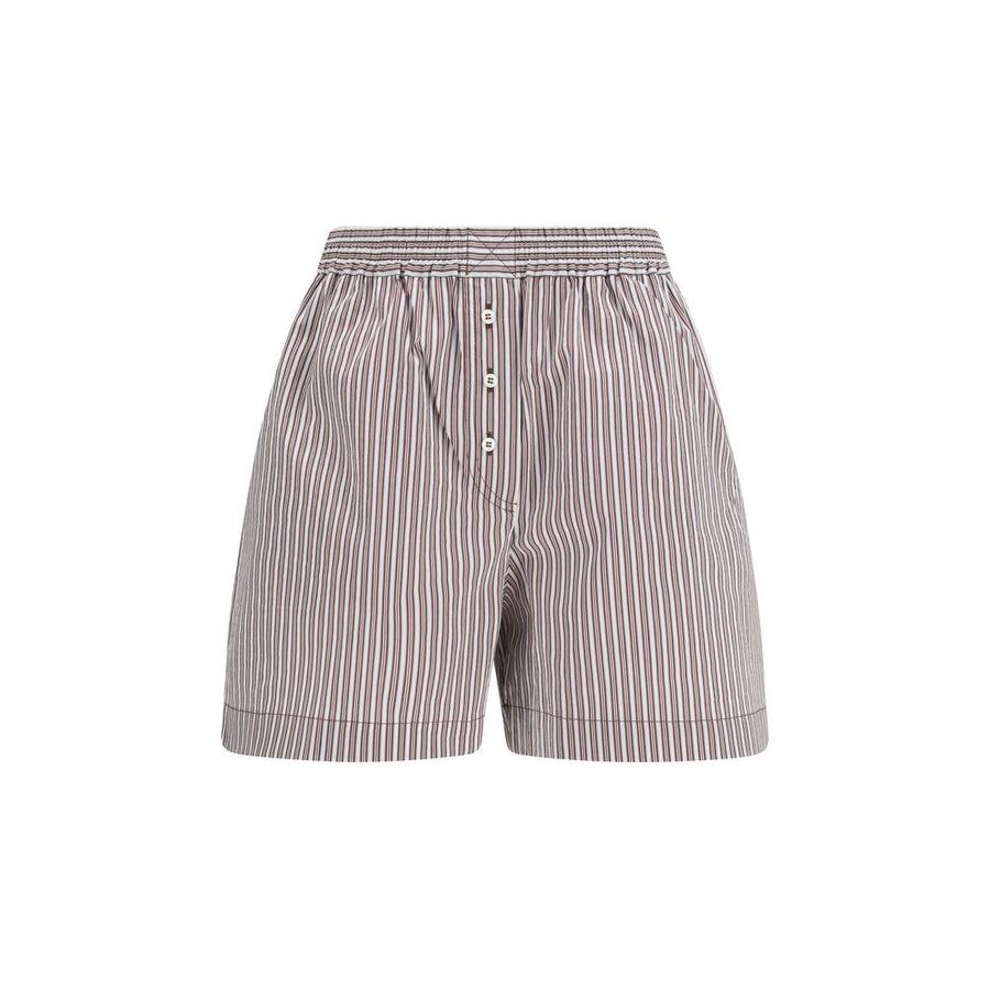 Brunello Cucinelli 80% Cotton 20% Silk bermuda shorts in gray