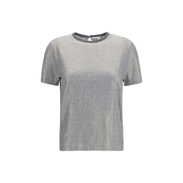 Brunello Cucinelli 96% Linen 4% Elastane t-shirt in gray